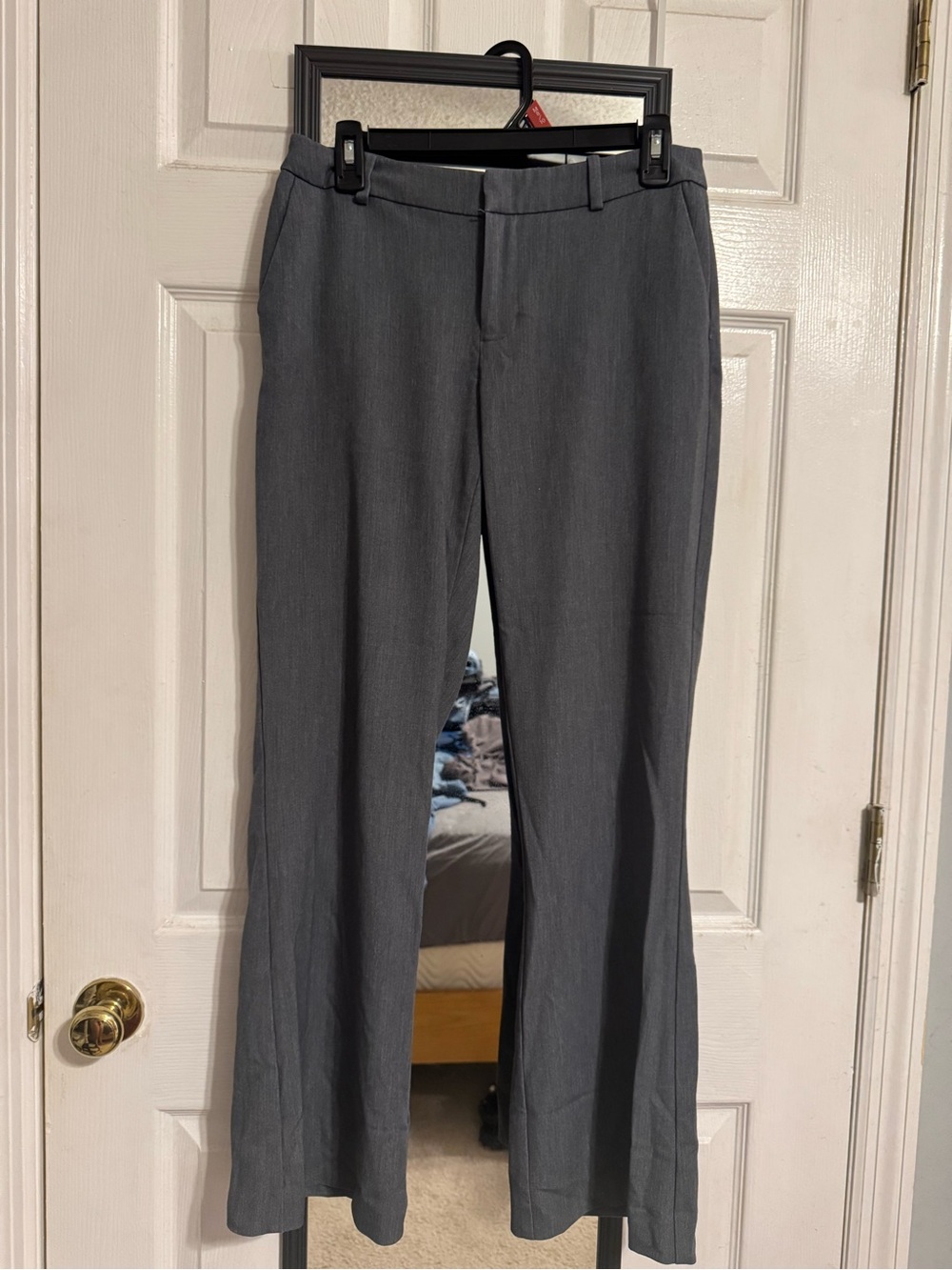 a new day Women's Gray Straight-Leg Dress Trousers